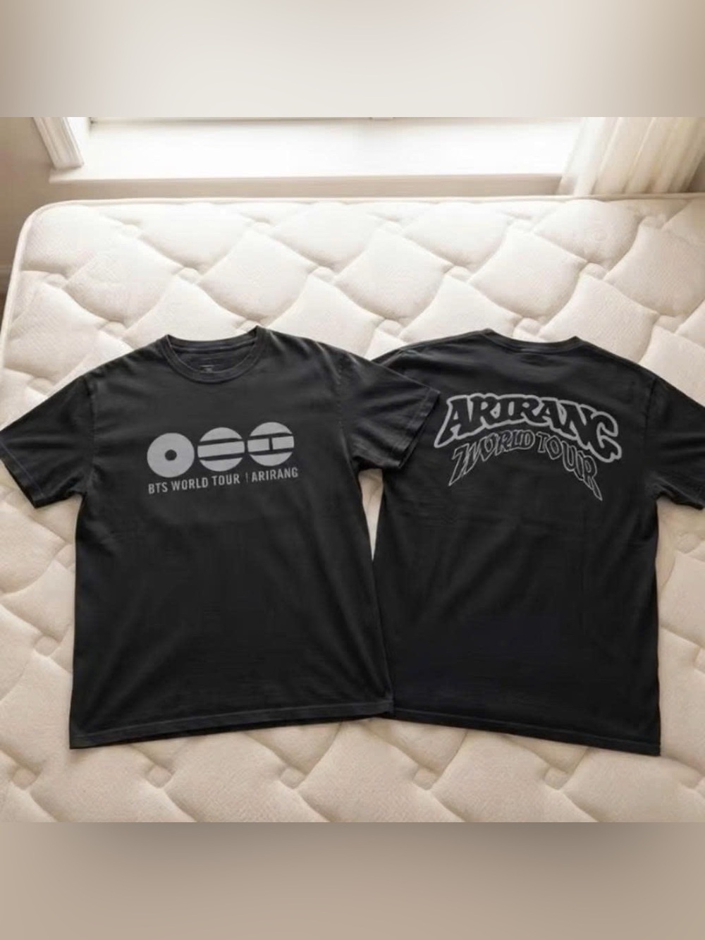Vintage Black BTS World Tour Graphic Tee - Short Sleeve
